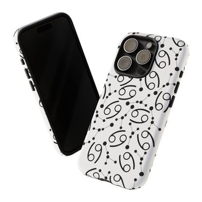 Tough Cases with the Cancer Zodiac sign for iPhone, Samsung Galaxy, and Google Pixel devices