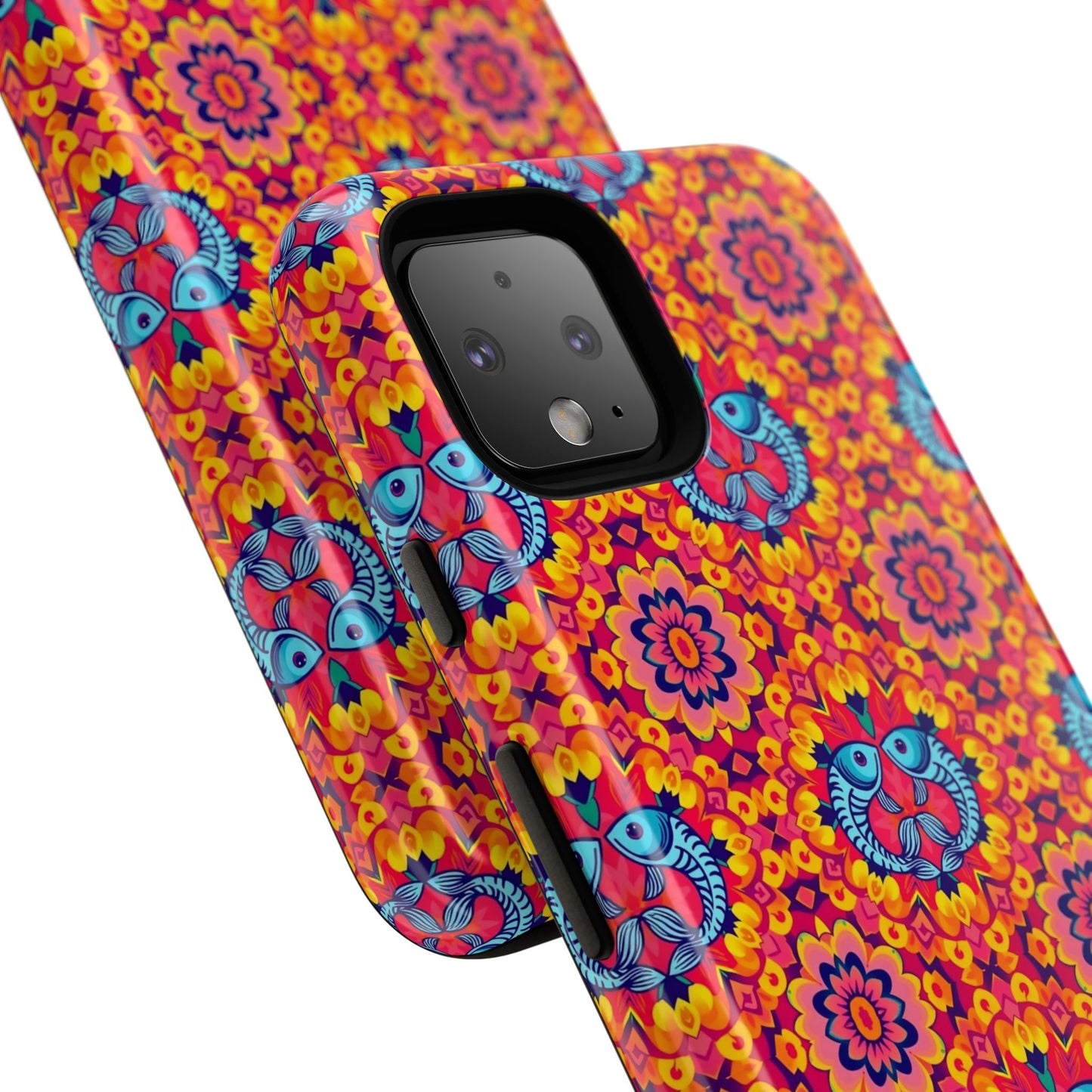 Tough Cases, Pisces, Zodiac v1, Flower Pattern