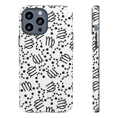 Tough Cases with the Virgo Zodiac sign for iPhone, Samsung Galaxy, and Google Pixel devices