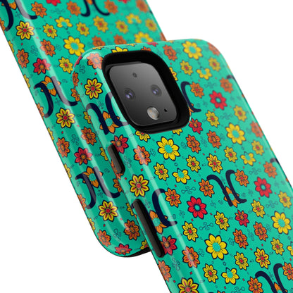 Tough Cases, Aquarius, Zodiac v2, Flower Pattern