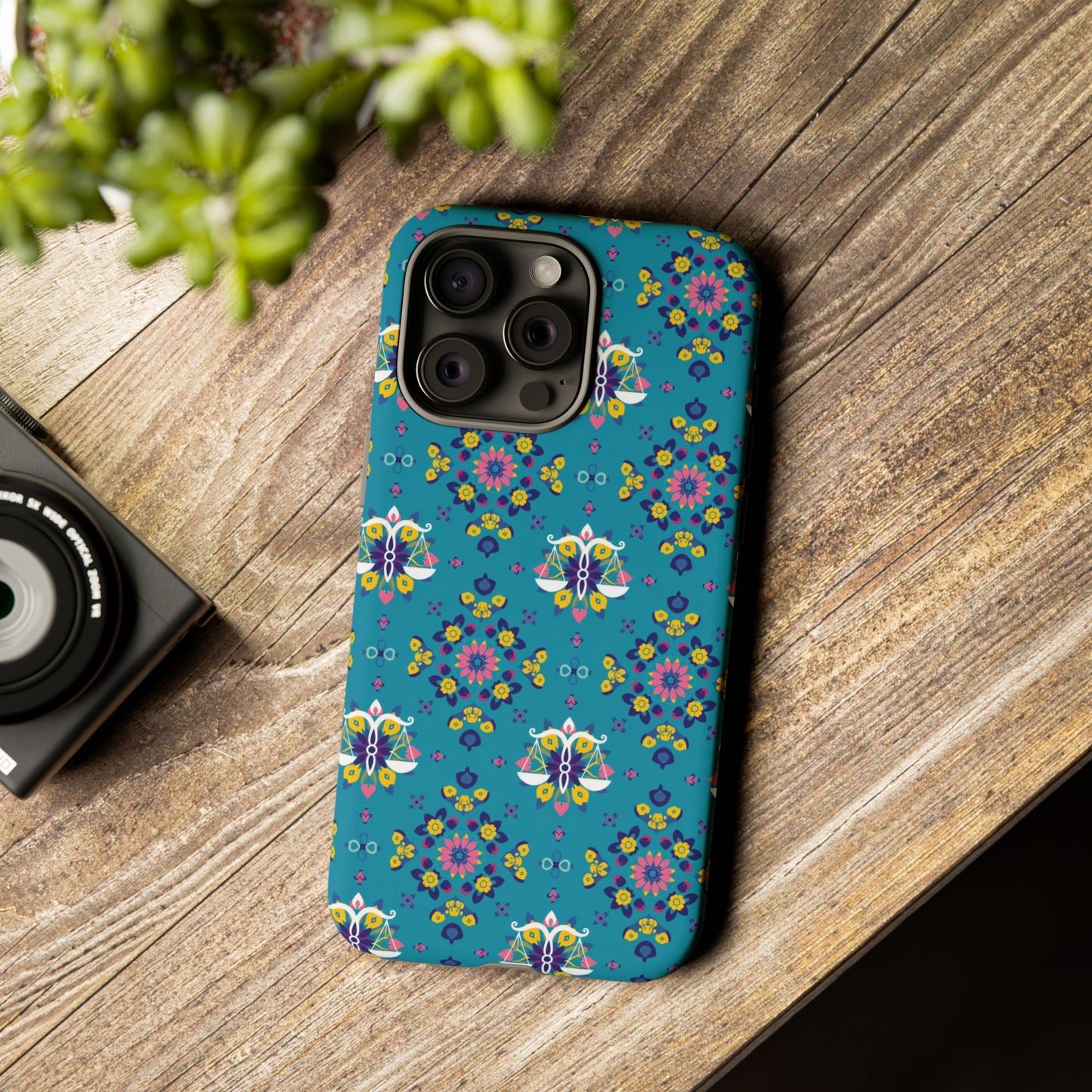 Tough Cases, Libra, Zodiac v2, Flower Pattern