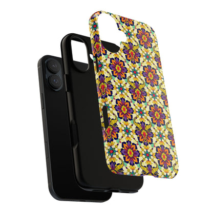 Tough Cases, Taurus, Zodiac v1, Flower Pattern