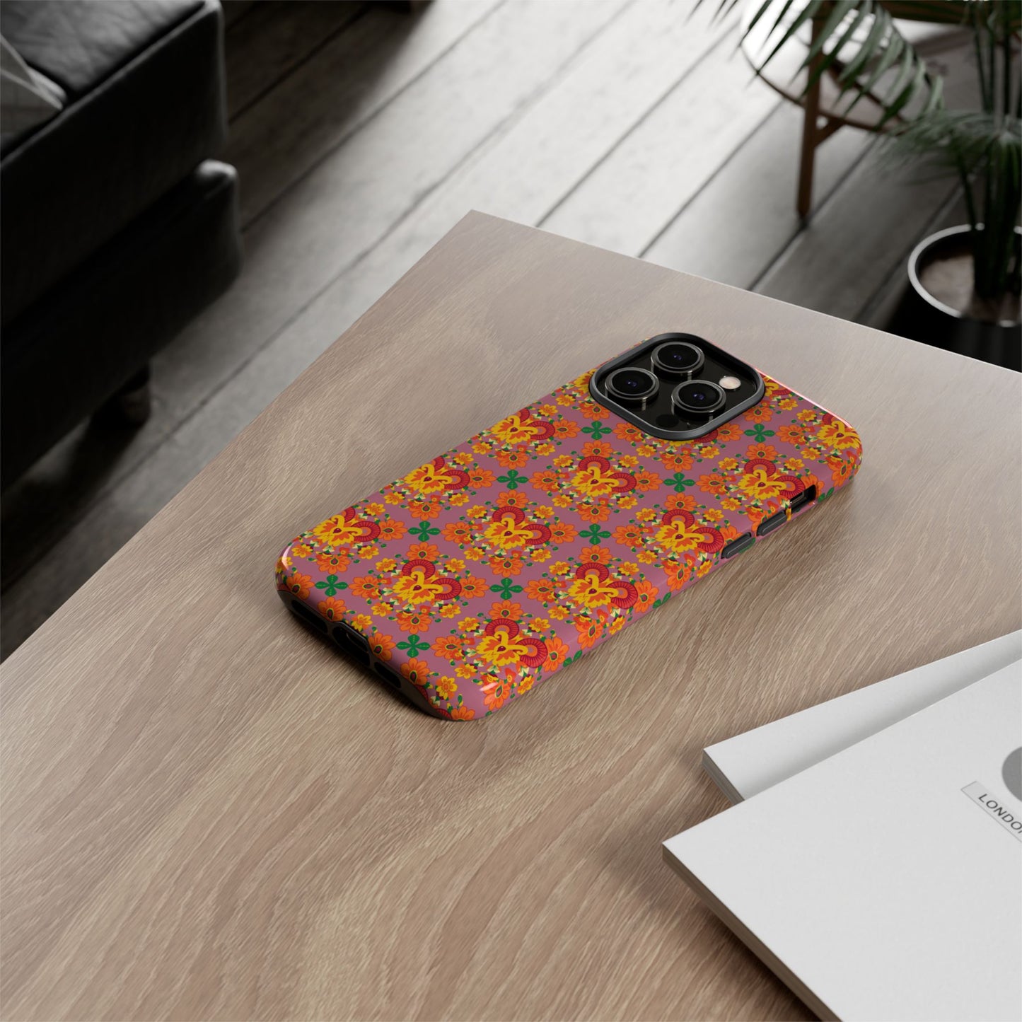 Tough Cases, Aries, Zodiac v1, Flower Pattern