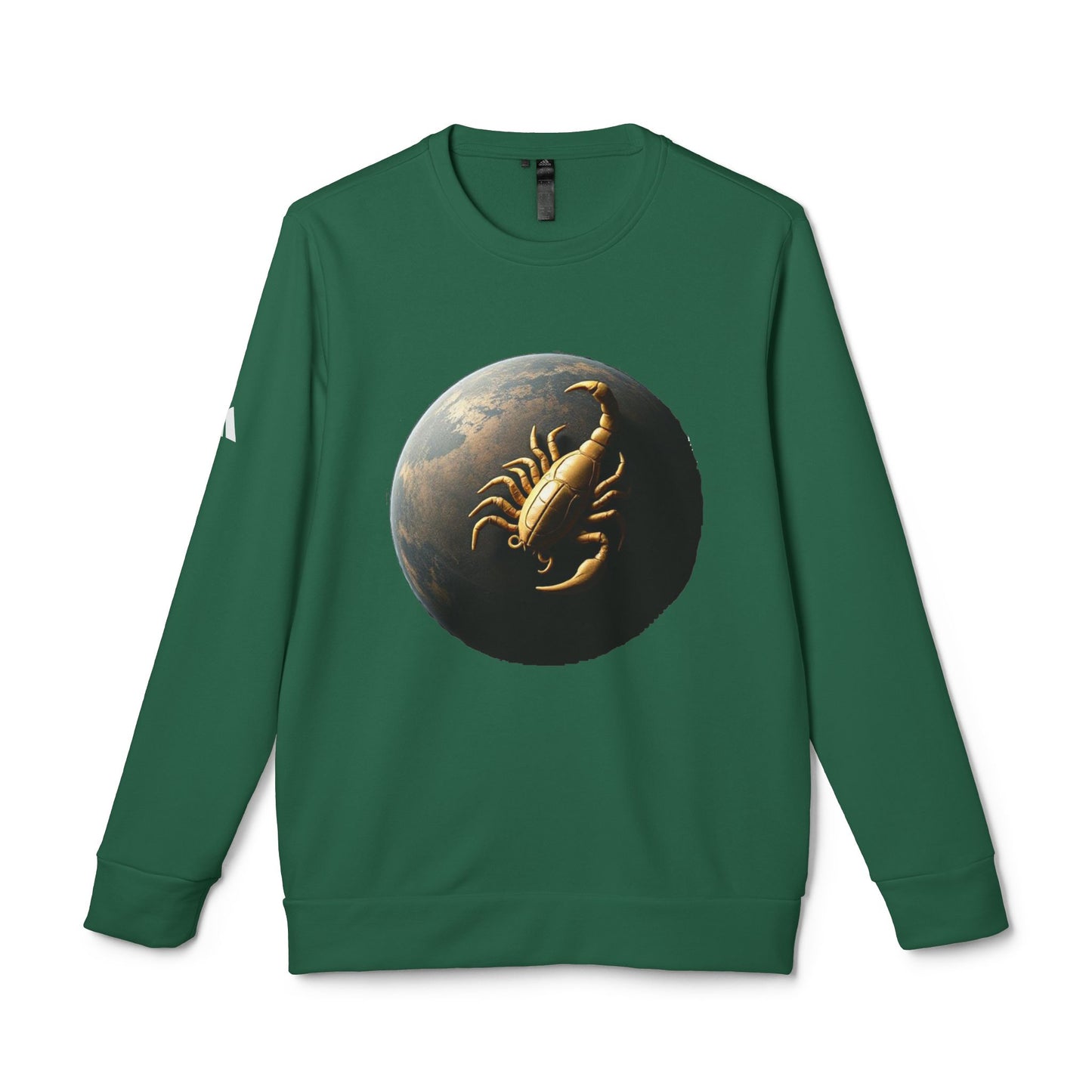 Adidas, Unisex Fleece Crewneck Sweatshirt, Scorpio, Planet Animal, Zodiac