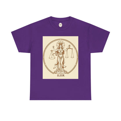 Unisex Heavy Cotton T-Shirt, Libra Goddess v1, Zodiac Design