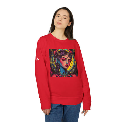 Adidas, Unisex Fleece Crewneck Sweatshirt, Scorpio, Pop Art v1, Zodiac