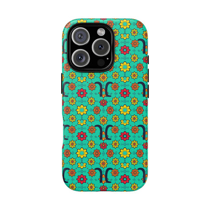 Tough Cases, Aquarius, Zodiac v2, Flower Pattern