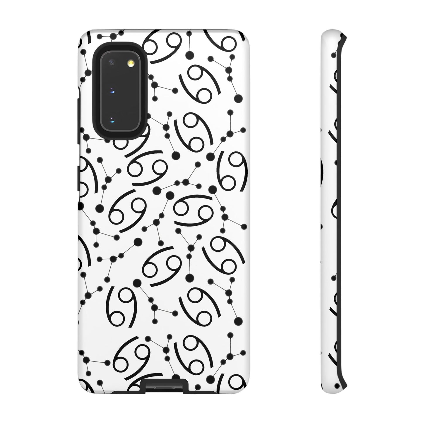 Tough Cases with the Cancer Zodiac sign for iPhone, Samsung Galaxy, and Google Pixel devices