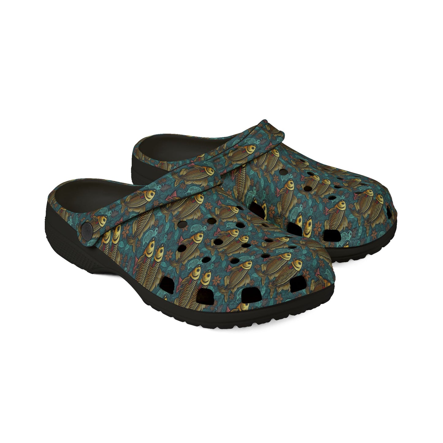 EVA Foam Rubber Shoes, (AOP), Pisces, Zodiac v1, Pattern