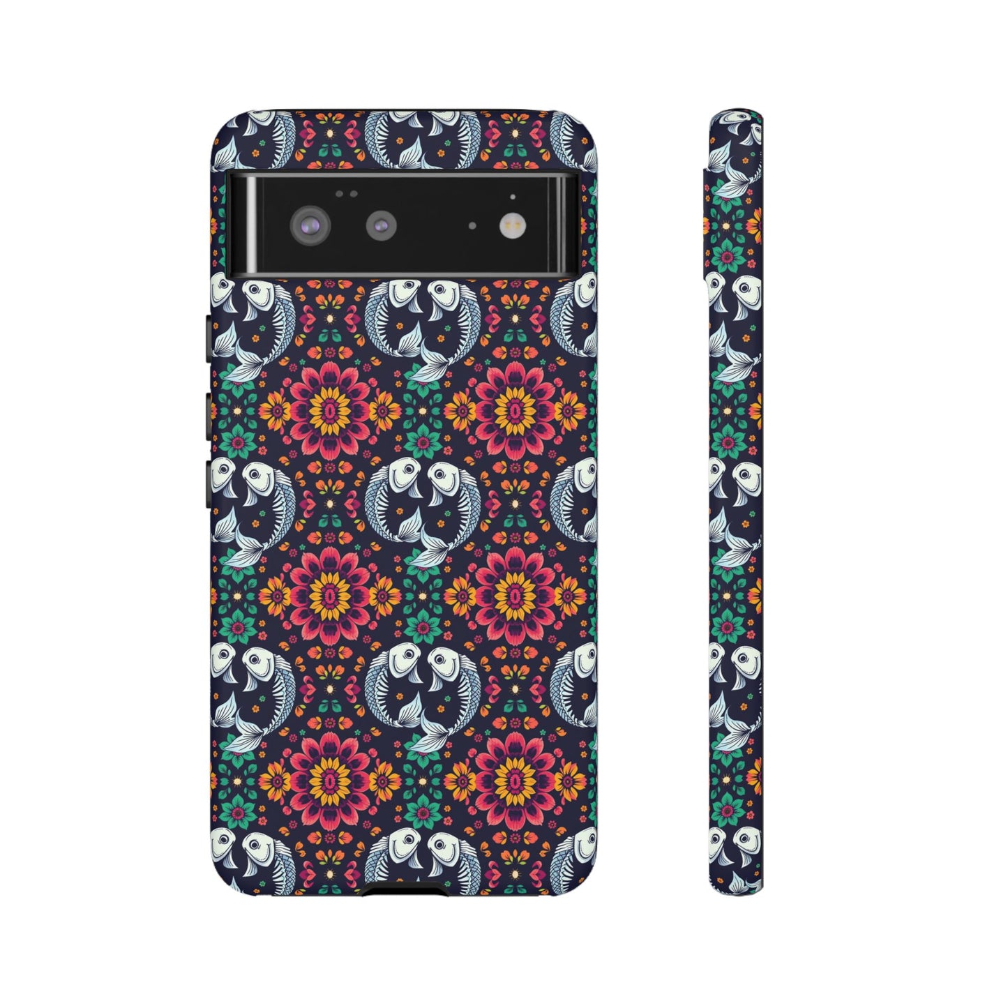 Tough Cases, Pisces, Zodiac v4, Flower Pattern
