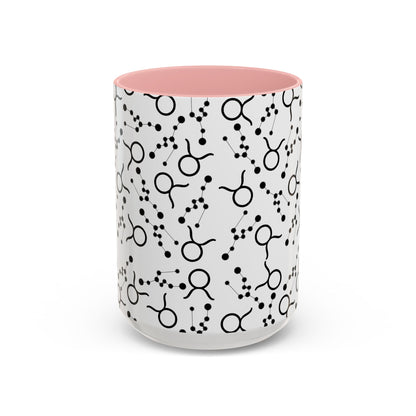 Accent Coffee Mug with the Taurus Zodiac sign (11, 15oz)