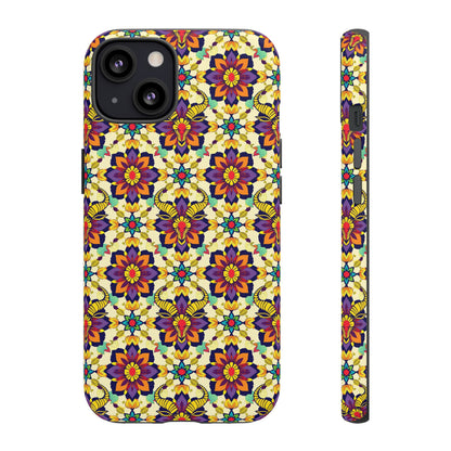 Tough Cases, Taurus, Zodiac v1, Flower Pattern
