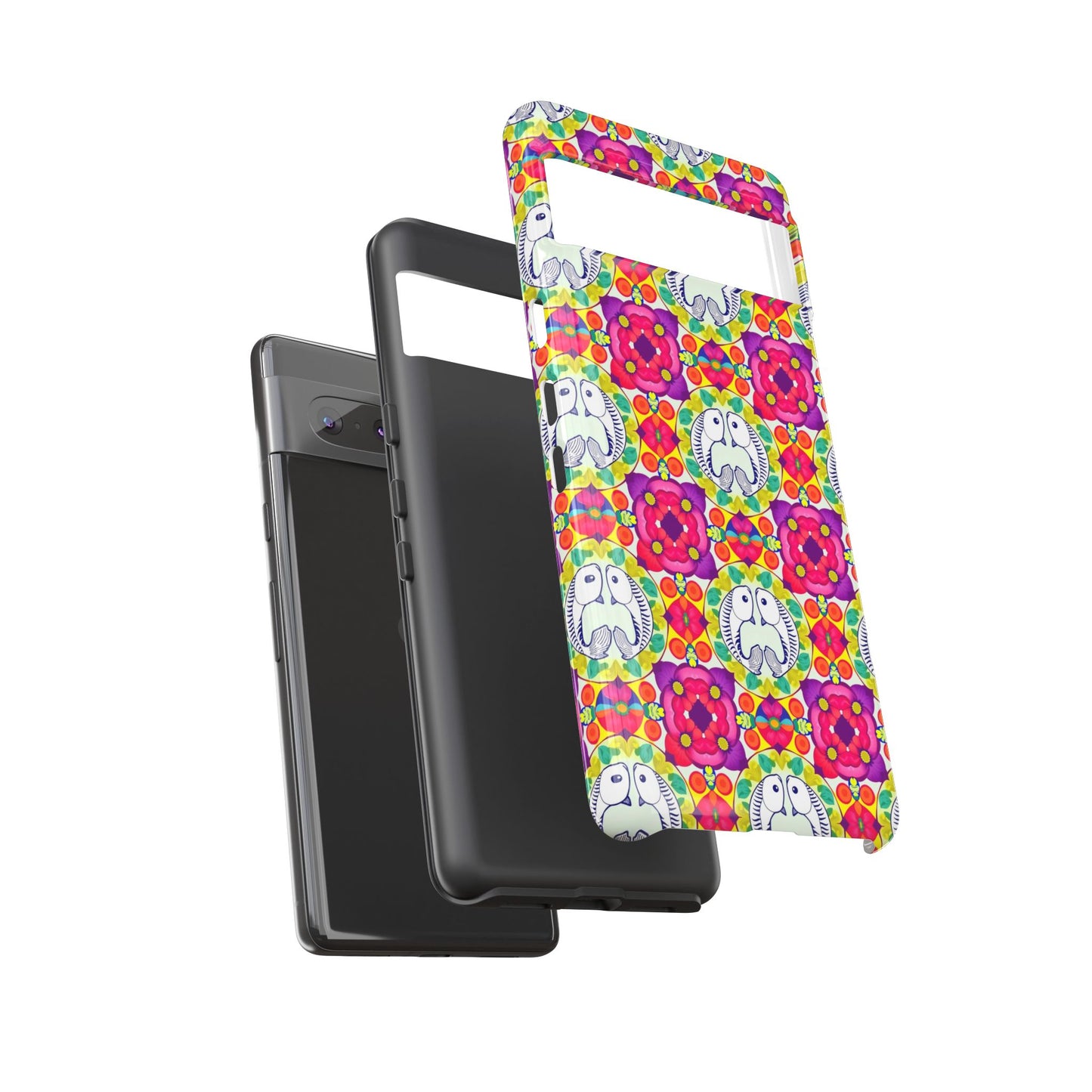 Tough Cases, Pisces, Zodiac v2, Flower Pattern