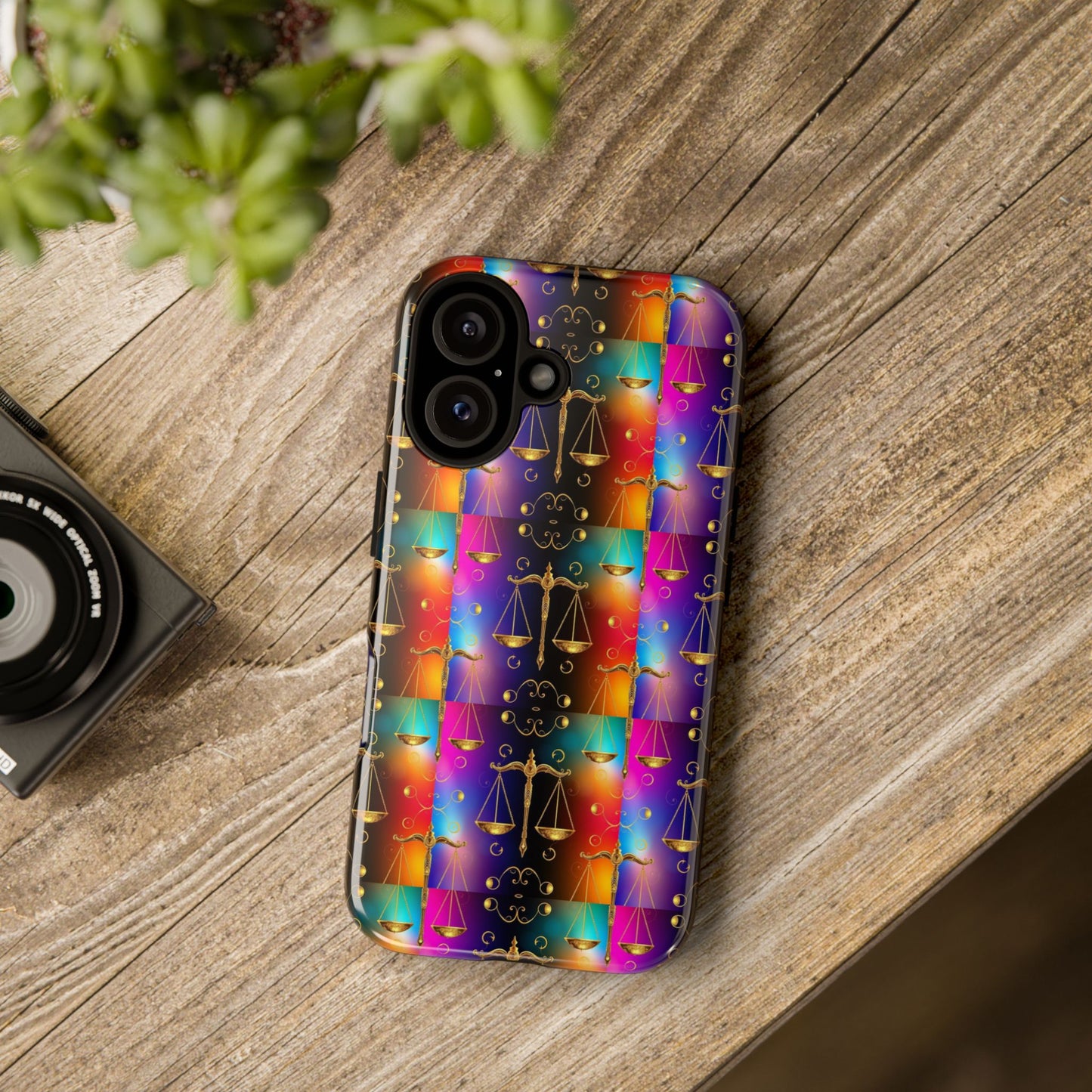 Tough Cases, Libra, Zodiac v1, Metal Pattern