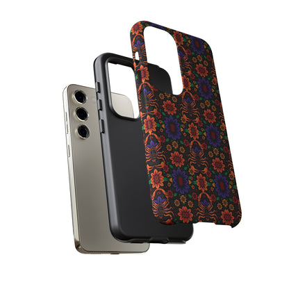 Tough Cases, Scorpio, Zodiac, Flower Pattern