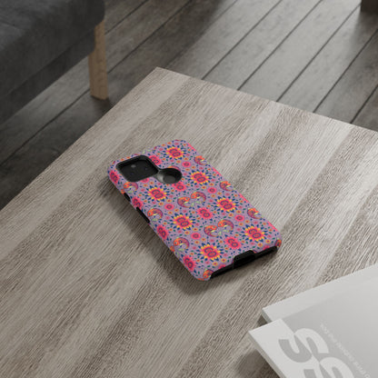 Tough Cases, Pisces, Zodiac v3, Flower Pattern