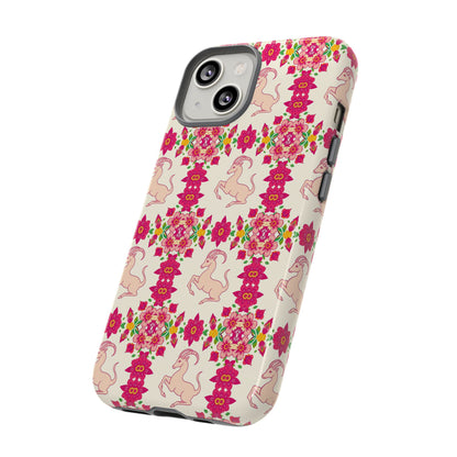 Tough Cases, Capricorn, Zodiac v3, Flower Pattern