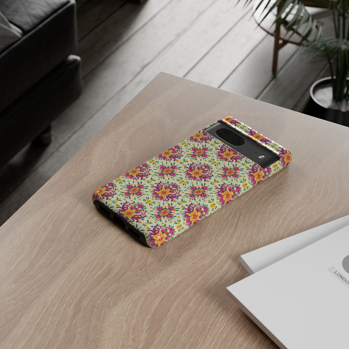 Tough Cases, Cancer, Zodiac v3, Flower Pattern