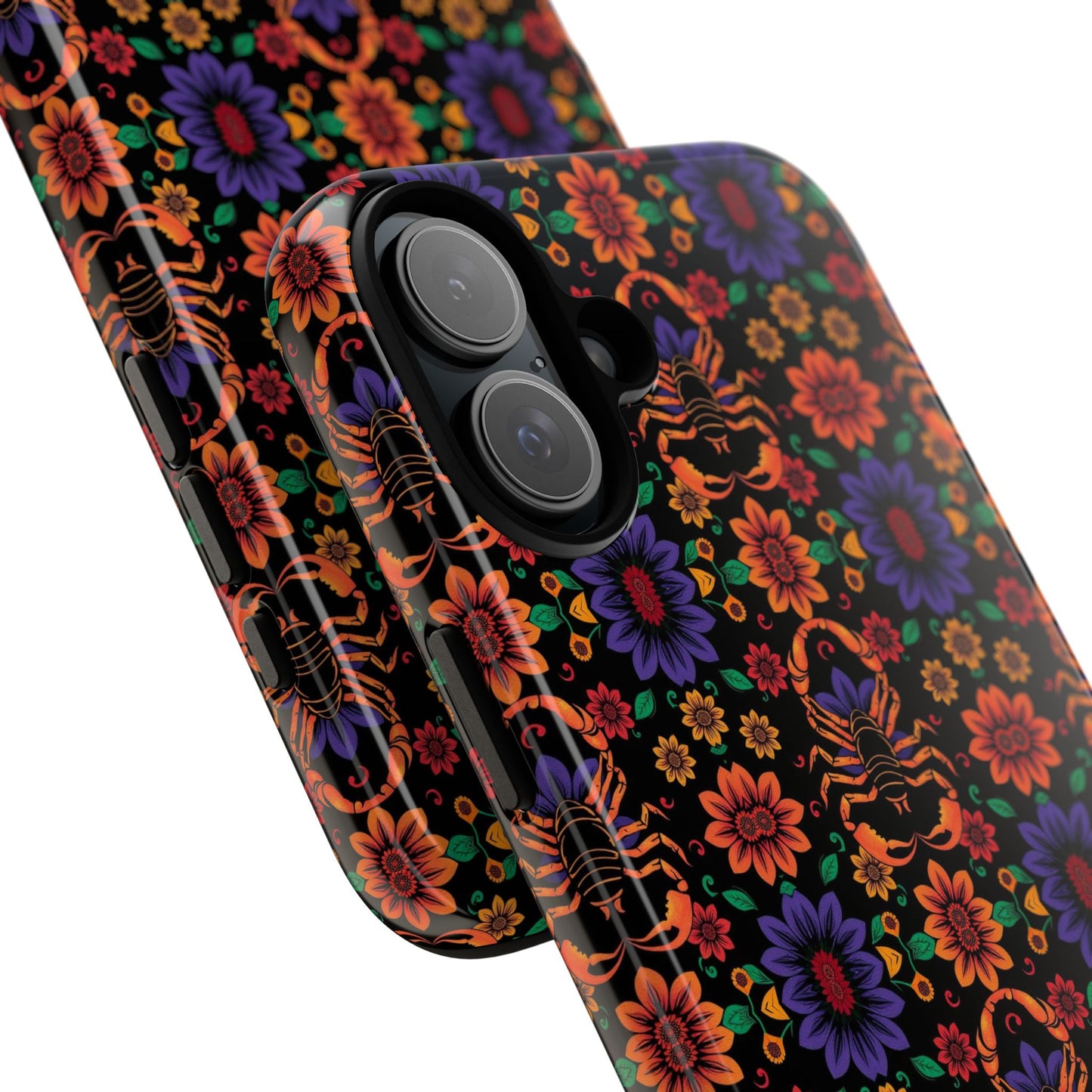 Tough Cases, Scorpio, Zodiac, Flower Pattern