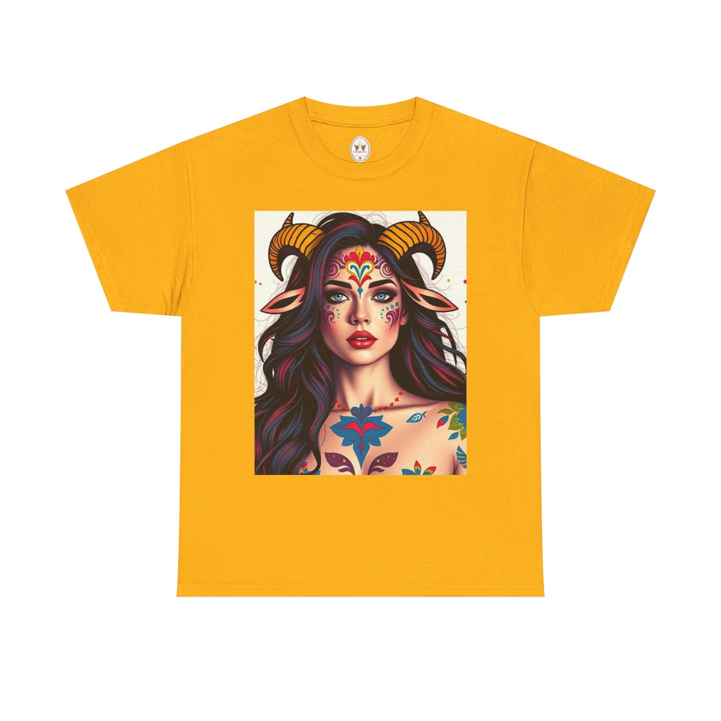 Unisex Heavy Cotton T-Shirt, Taurus, Zodiac v1, Sexy Art
