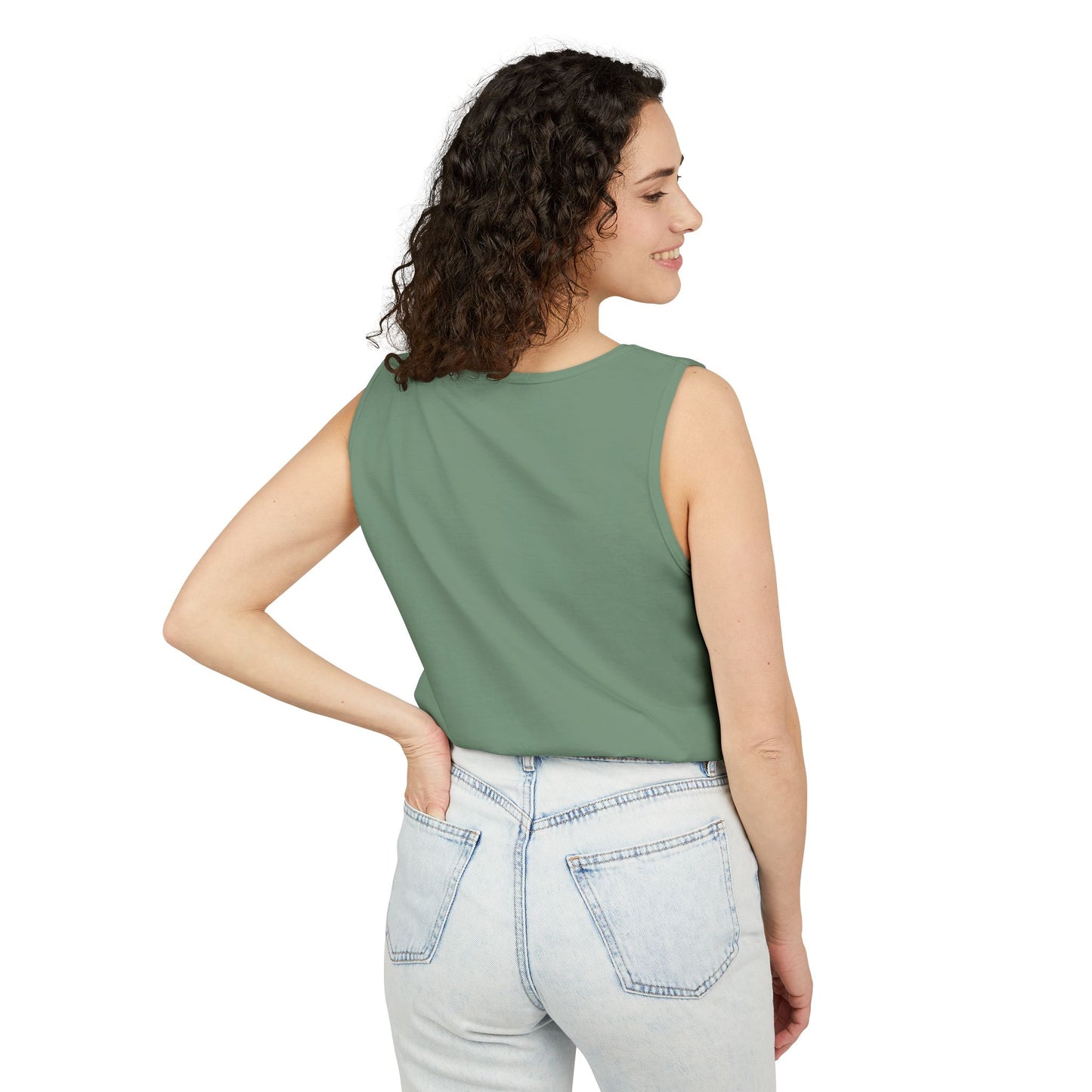 Unisex Garment-Dyed, Tank Top, Taurus Design, Planet Animal, 100% US cotton