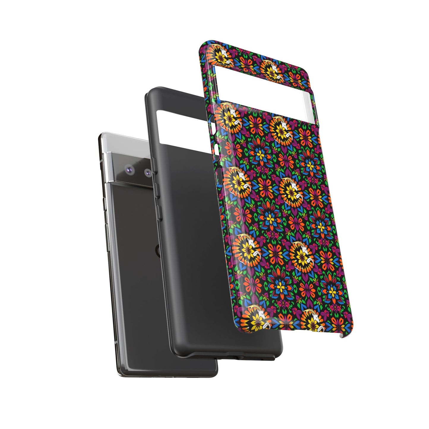 Tough Cases, Capricorn, Zodiac v2, Flower Pattern