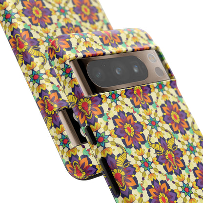 Tough Cases, Taurus, Zodiac v1, Flower Pattern