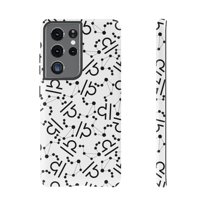 Tough Cases with the Libra Zodiac sign for iPhone, Samsung Galaxy, and Google Pixel devices