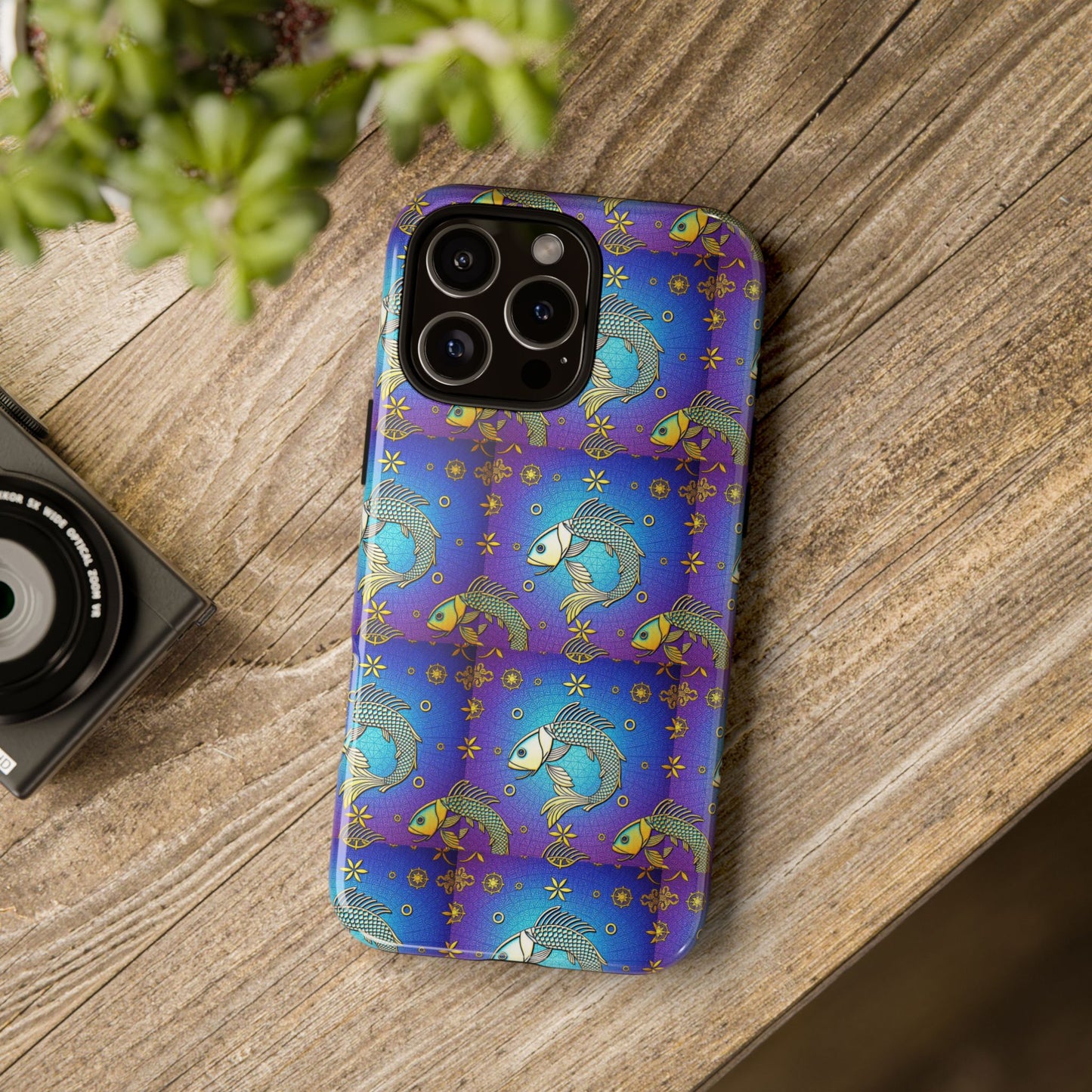 Tough Cases, Pisces, Zodiac v2, Metal Pattern