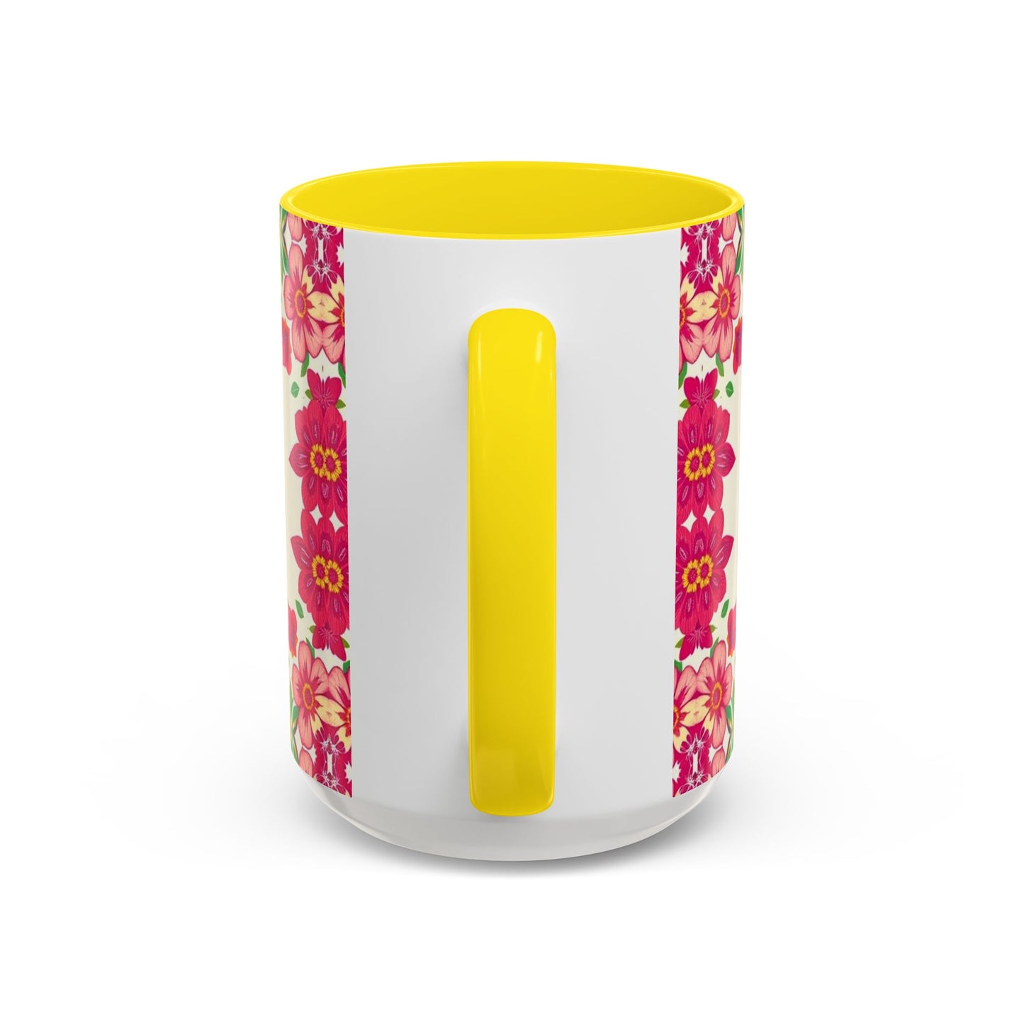 Accent Coffee Mug, Capricorn, Zodiac v2, Flower Pattern, (11, 15oz)