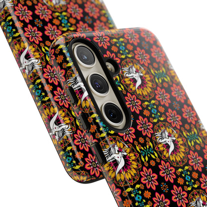 Tough Cases, Sagittarius, Zodiac v2, Flower Pattern