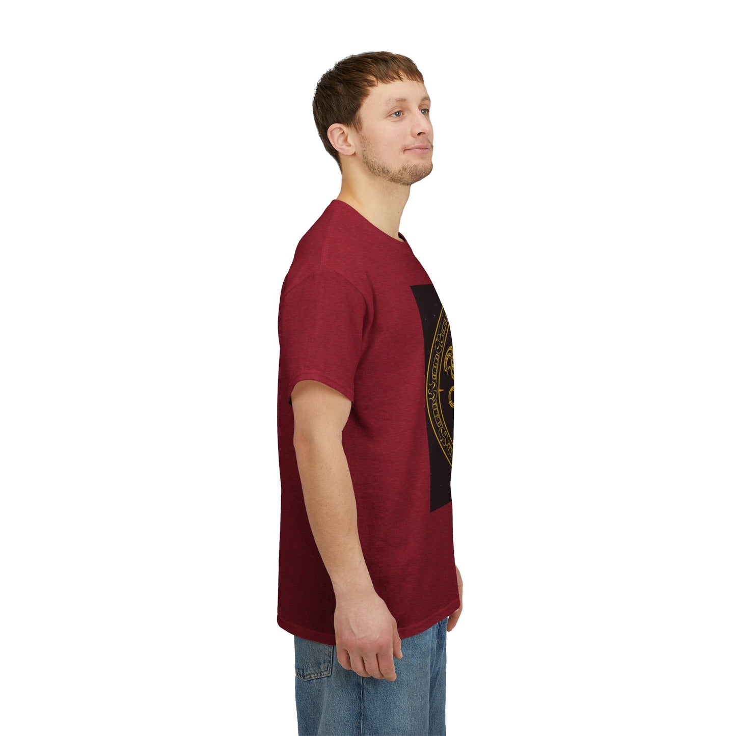 Unisex Heavy Cotton T-Shirt, Mythical Faun/Satyr, Sagittarius Zodiac Design