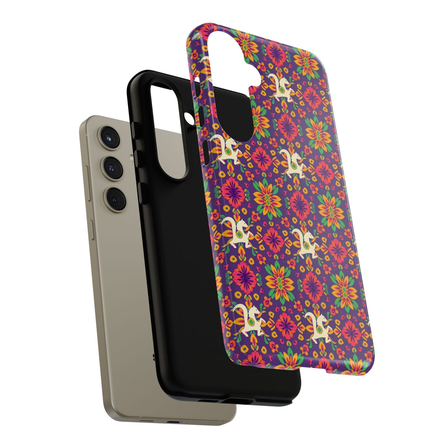 Tough Cases, Aquarius, Zodiac v1, Flower Pattern