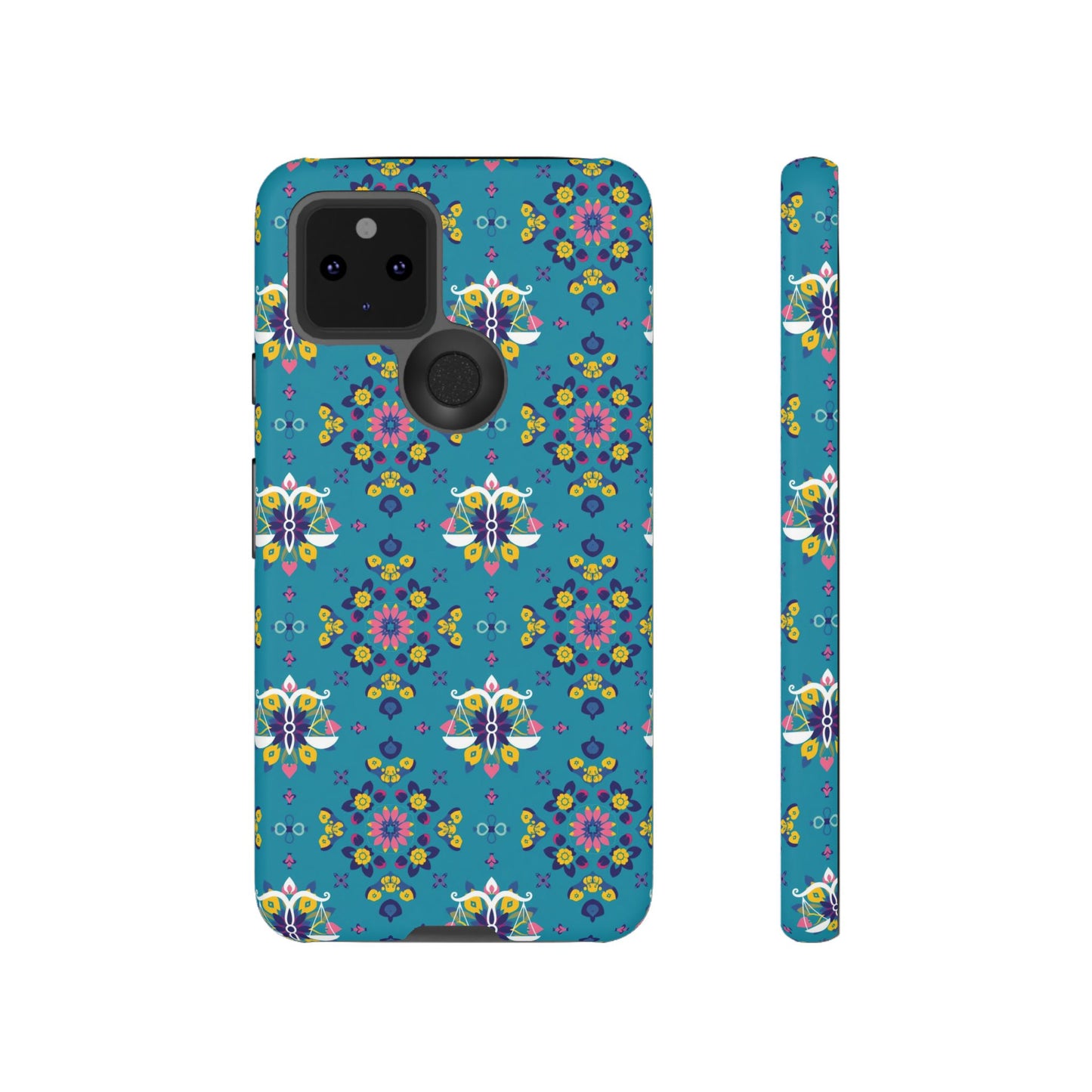 Tough Cases, Libra, Zodiac v2, Flower Pattern