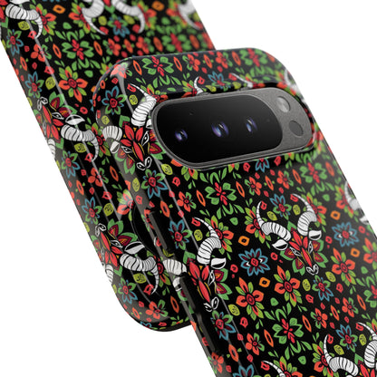Tough Cases, Taurus, Zodiac v2, Flower Pattern