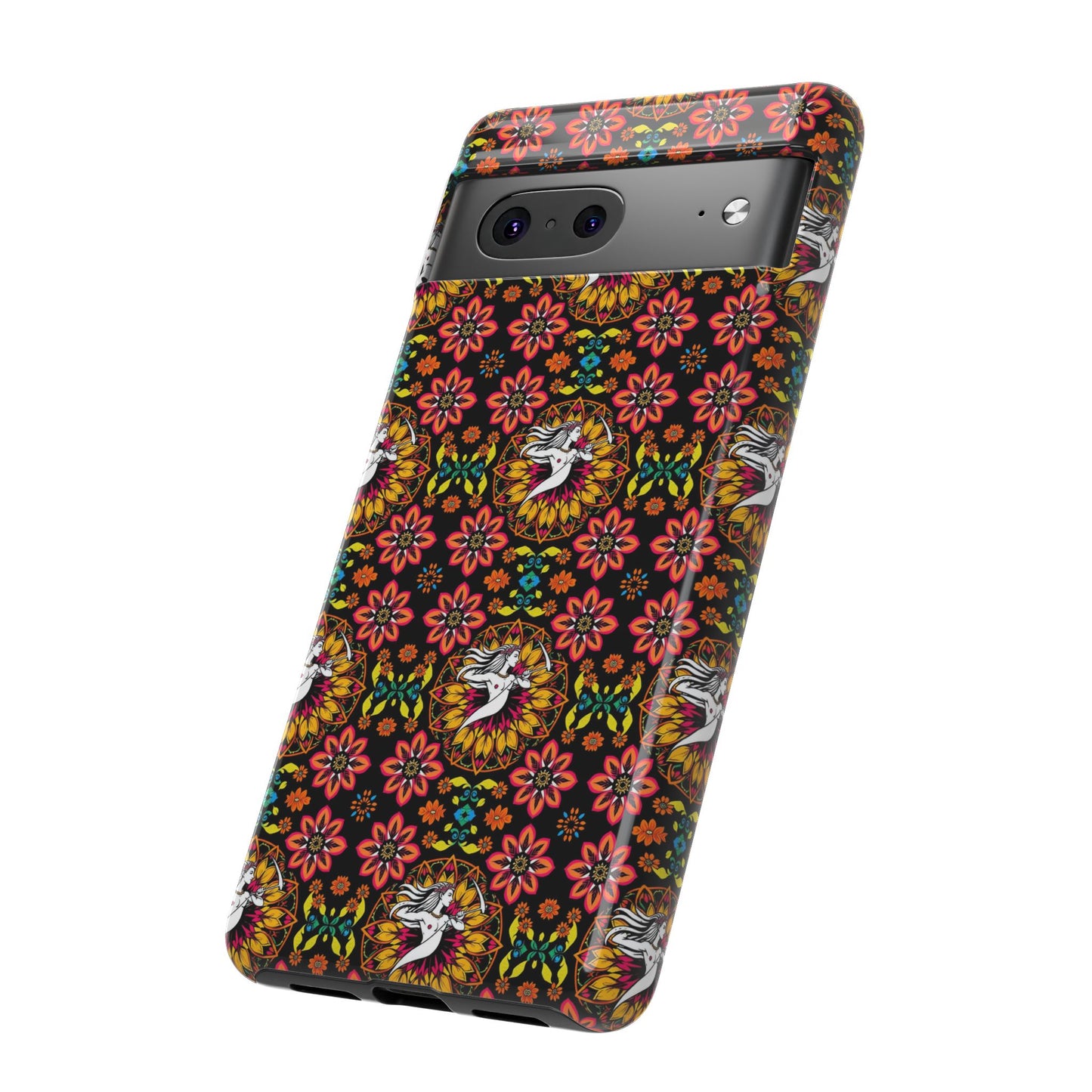 Tough Cases, Sagittarius, Zodiac v2, Flower Pattern