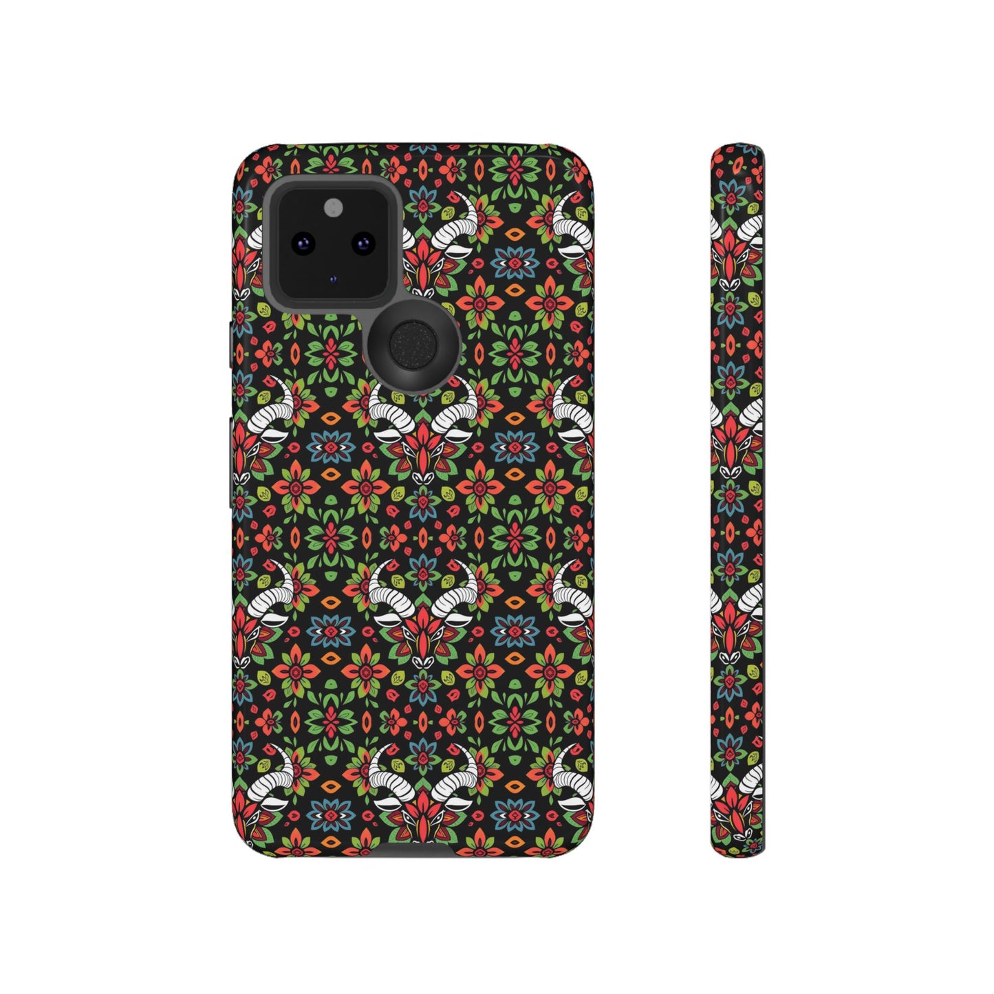 Tough Cases, Taurus, Zodiac v2, Flower Pattern
