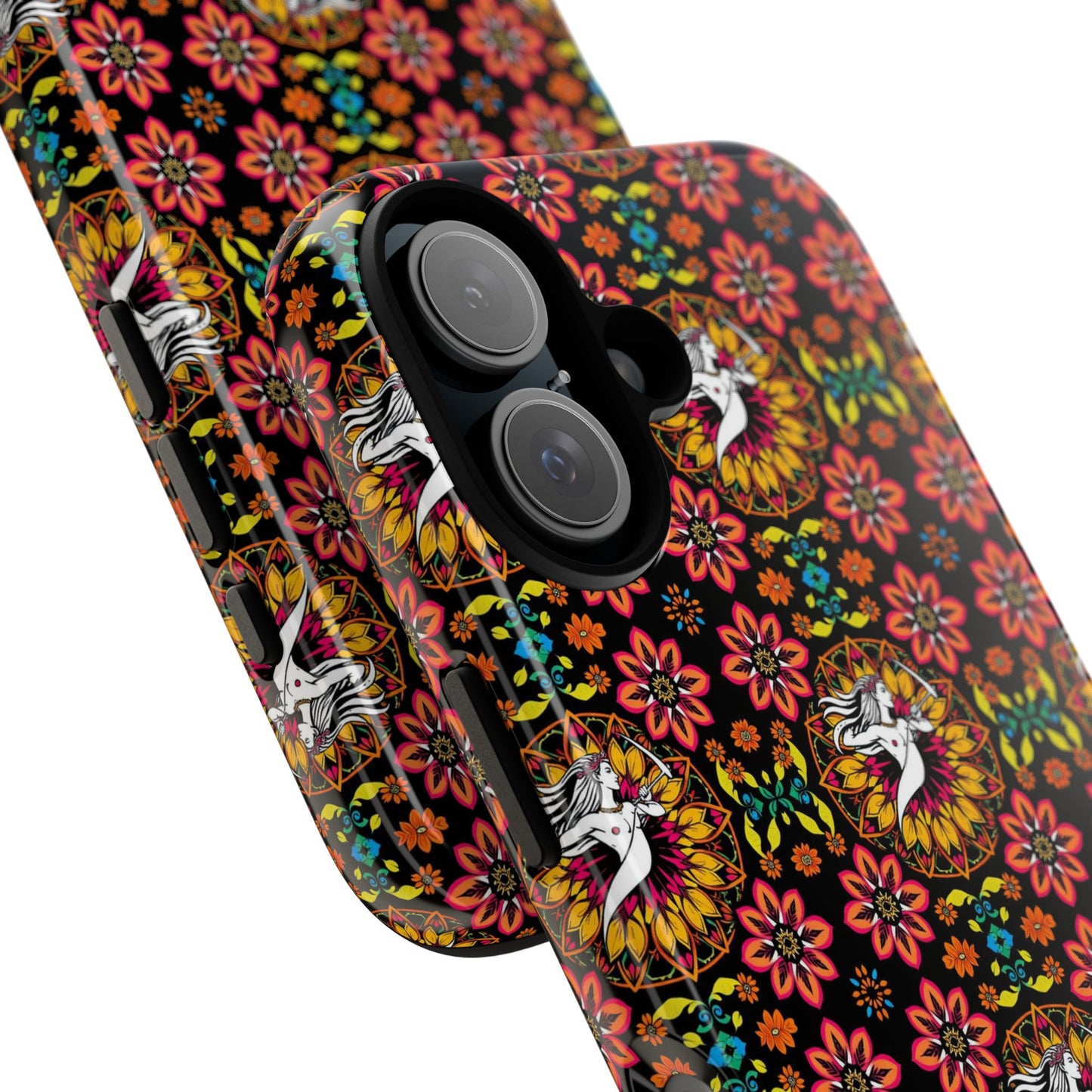 Tough Cases, Sagittarius, Zodiac v2, Flower Pattern