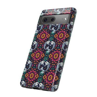 Tough Cases, Pisces, Zodiac v4, Flower Pattern