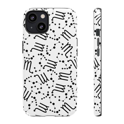 Tough Cases with the Scorpio Zodiac sign for iPhone, Samsung Galaxy, and Google Pixel devices