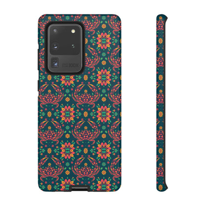 Tough Cases, Cancer, Zodiac v4, Flower Pattern