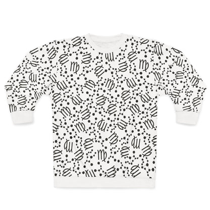 Zodiac AOP Unisex Sweatshirt Virgo Zodiac Sign