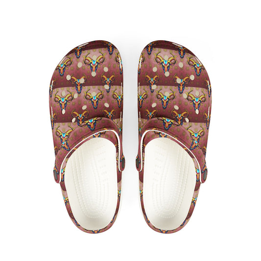 EVA Foam Rubber Shoes, (AOP), Taurus, Zodiac, Pattern