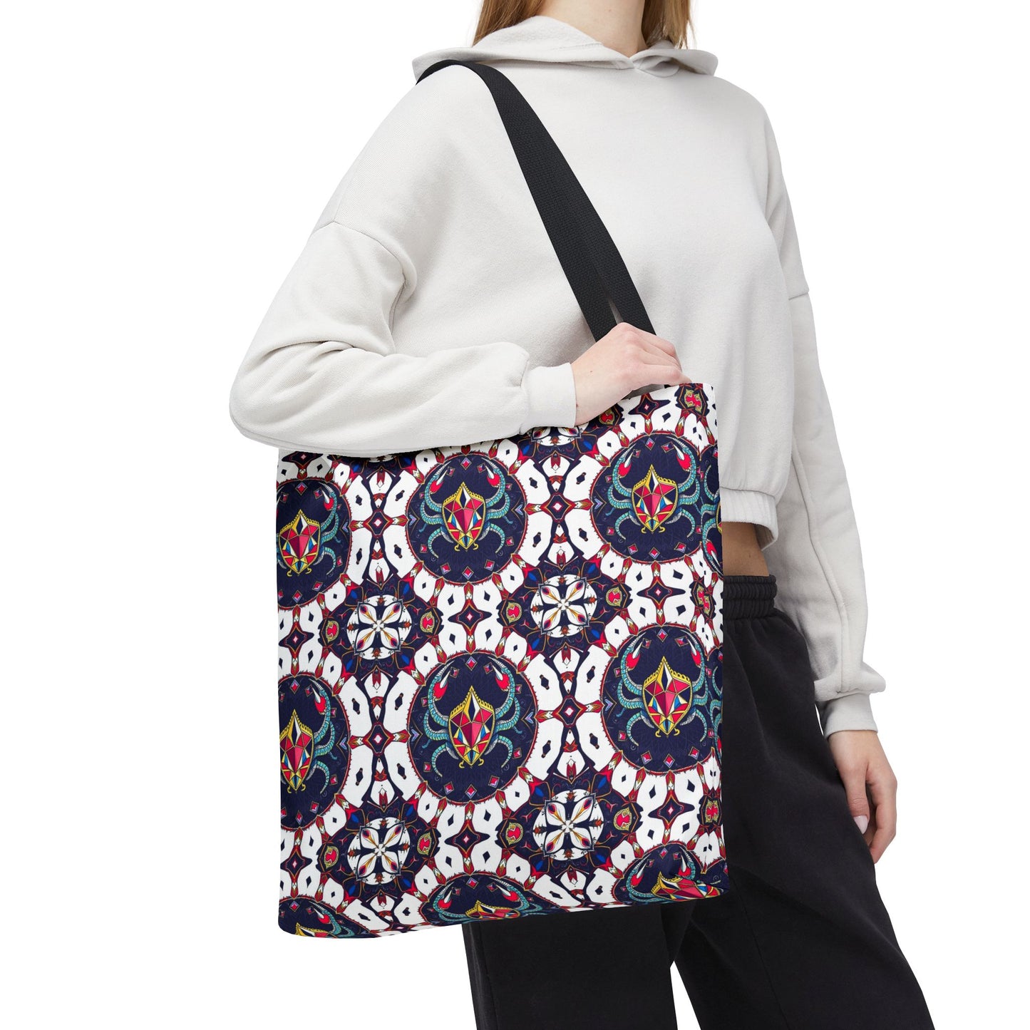 Tote Bag (AOP), Scorpio, Zodiac v1, Jewel Pattern