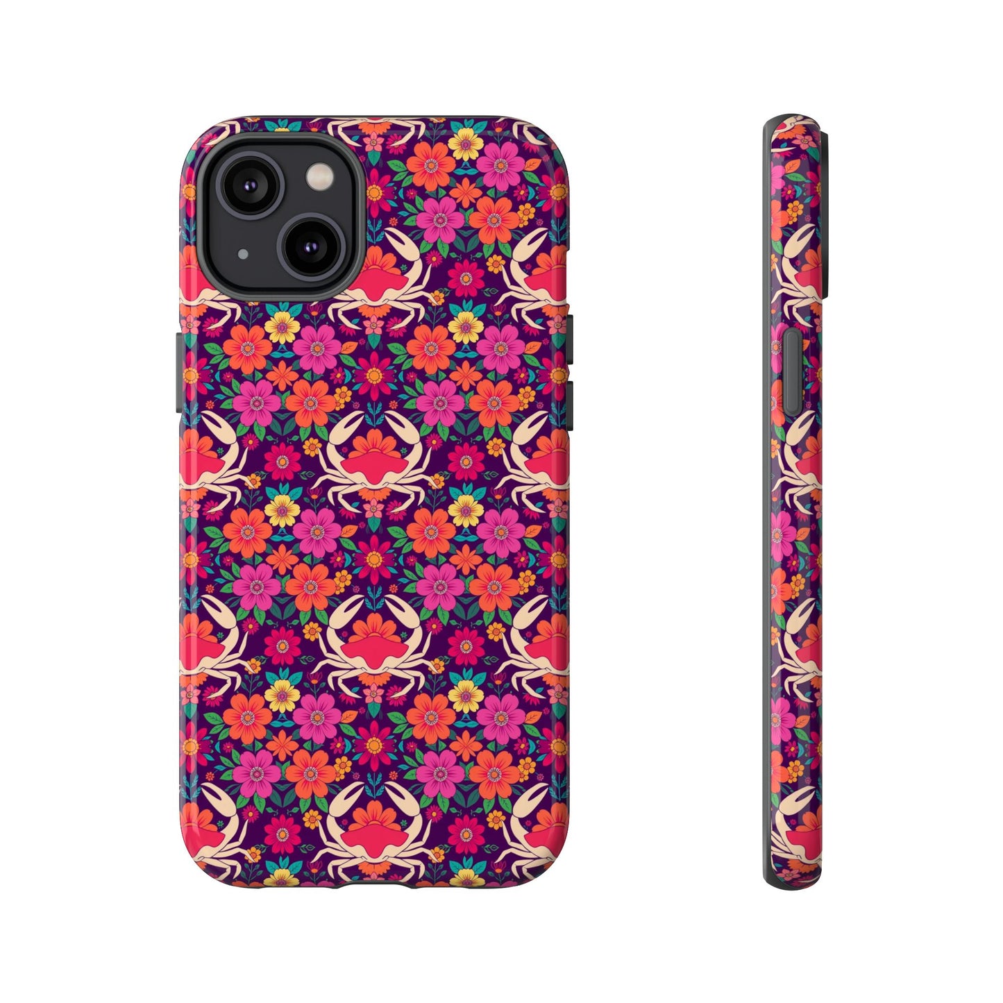 Tough Cases, Cancer, Zodiac v1, Flower Pattern