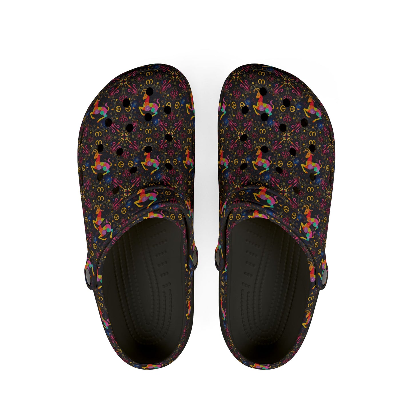 EVA Foam Rubber Shoes, (AOP), Capricorn, Zodiac v2, Pattern