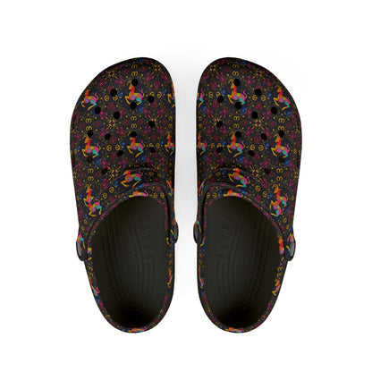 EVA Foam Rubber Shoes, (AOP), Capricorn, Zodiac v2, Pattern