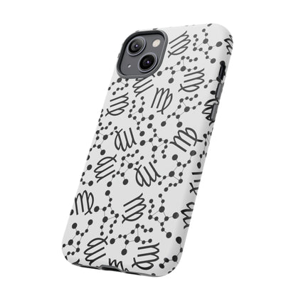 Tough Cases with the Virgo Zodiac sign for iPhone, Samsung Galaxy, and Google Pixel devices