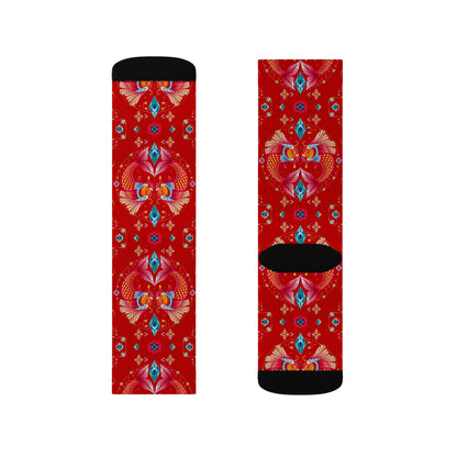Sublimation Socks, Pisces, Zodiac, Jewel Pattern