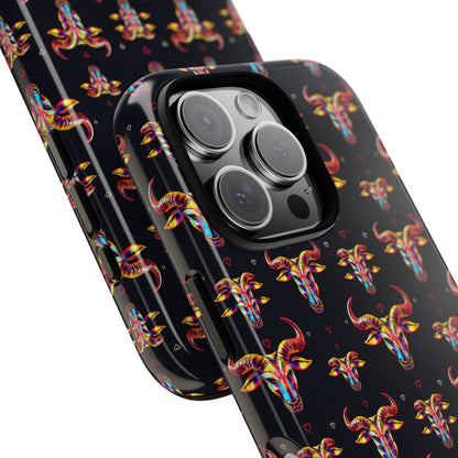 Tough Cases, Taurus, Zodiac, Metal Pattern